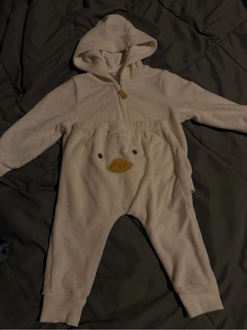 Carter's Cream Hooded Terry Two-Piece Set